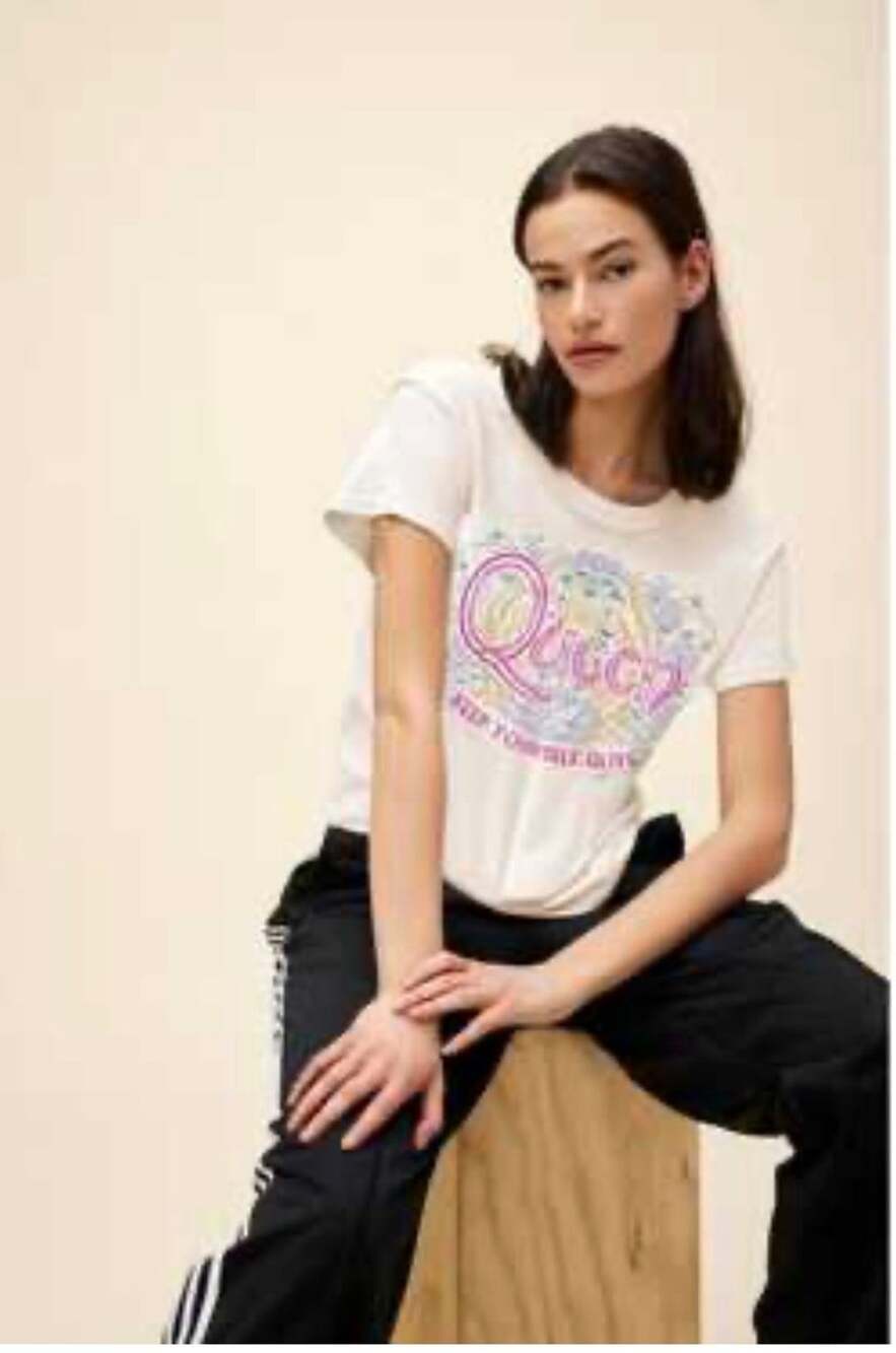 Daydreamer Queen Keep Yourself Alive Reverse GF Tee Stone Vintage